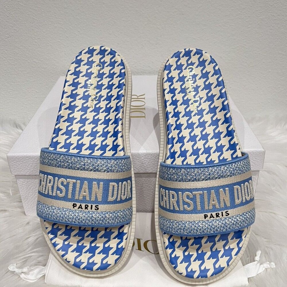 Christian Dior DWAY Logo Dcross Dioract Dclub Evolution Sandal Slide 39.5/40